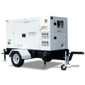 High Power Efficiency Lovol 1006TG2A 100kva 80kw Electric Disel Generator  On Trailer With Low Noize Silent Canopy Factory Price